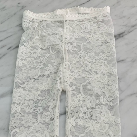 Baby Bella Maya Lace Footless Tights / Leggings White 18 months - Picture 11 of 11